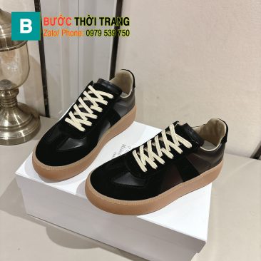 Giày thể thao Maison Margiela màu đen cao cấp đế cao su đàn hồi vượt trội bền bỉ