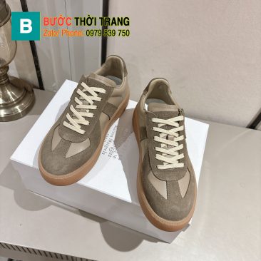 Giày thể thao Maison Margiela màu xanh rêu cao cấp đế cao su đàn hồi vượt trội bền bỉ