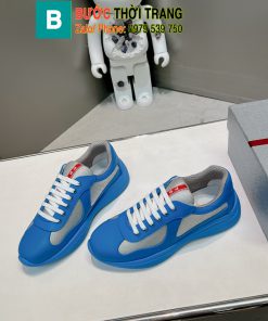 Giày thể thao Prada America’s Cup màu xanh navy phong cách thời thượng trẻ trung