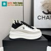 Giày thể thao Chanel nữ cao cấp màu trắng be đế cao tôn dáng
