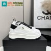 Giày thể thao Chanel nữ cao cấp màu trắng đế cao tôn dáng