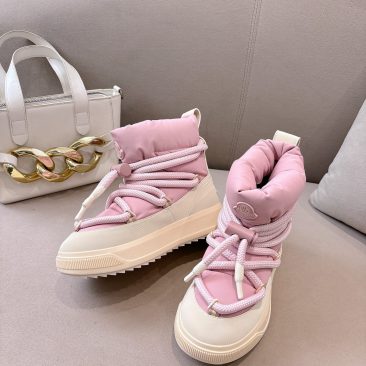 Giày trượt tuyết lông vũ Moncler Altive Mid màu hồng