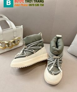 Giày trượt tuyết lông vũ Moncler Altive Mid màu xanh