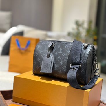 LV Keepall 25 Monogram Đen Xám