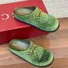 Sục Gucci nỉ nhung ấm áp màu xanh lá mềm êm
