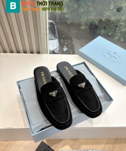 Sục PRADA màu đen cao cấp được thiết kế mang phong cách retro thời thượng sang trọng