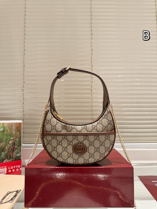 Túi Gucci bán nguyệt 20cm (1)
