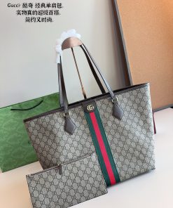 Túi xách Gucci ophidia tote chất canvas cỡ lớn size 33cm