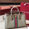 Túi xách Gucci Ophidia GG Tote – Retro sang trọng, chất casvan màu nâu