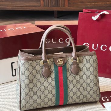 Túi xách Gucci Ophidia GG Tote – Retro sang trọng, chất casvan màu nâu
