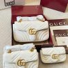 Túi xách Gucci Marmont màu trắng da mềm mại có 3 kích thước 16cm, 22cm và 26cm