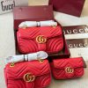 Túi xách Gucci Marmont màu đỏ da mềm mại có 3 kích thước 16cm, 22cm và 26cm