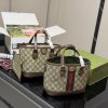 Túi xách Gucci mini tote cực kỳ tiện lợi màu nâu size 22cm