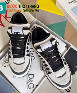 Giày thể thao LOEWE màu trắngđen da bò thật cao cấp đế cao 3,5cm, đế cao su chống trượt bền bỉ