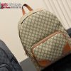 Ba lô Gucci màu nâu cao cấp da canvas size 32x40 cm ngăn lớn rộng đựng nhiều món đồ