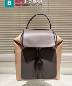 Ba lô LOEWE màu ghi be da bò size 38x34x15 cm thiết kế sang trọng năng động có ngăn rộng lớn