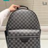 Ba lô LV màu ghi đen size 28x38 cm họa tiết monogram bền bỉ sang trọng