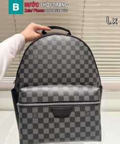 Ba lô LV màu ghi đen size 28x38 cm họa tiết monogram bền bỉ sang trọng