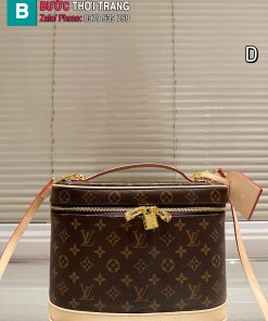Cốp LV màu nâu size 30x21 cm họa tiết monogram nổi bật có dây đeo chéo