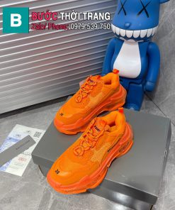 GIÀY THỂ THAO NAM NỮ BAlenciaga* Triple S màu cam cao cấp