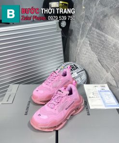 GIÀY THỂ THAO NAM NỮ BAlenciaga* Triple S màu hồng cao cấp