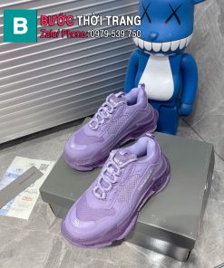 GIÀY THỂ THAO NAM NỮ BAlenciaga* Triple S màu tím cao cấp