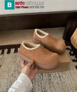 Giày lông cừu UGG màu nâu mềm mại thiết kế hình củ khoai tây đặc sắc