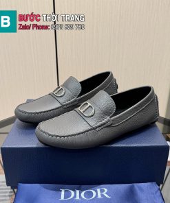 Giày nam DIOR màu đen da bò nguyên bản cao cấp đế cao su chống trượt vượt trội