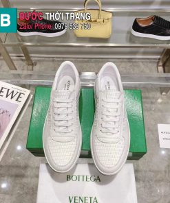 Giày nam buộc dây BOTTEGA màu trắng cao cấp phong cách sang trọng và tinh tế bậc nhất.