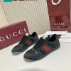 Giày sneaker GUCCI màu đen cao cấp mũi tròn phong cách retro thời thượng đẳng cấp