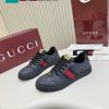 Giày sneaker GUCCI màu ghi cao cấp mũi tròn phong cách retro thời thượng đẳng cấp