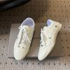 Giày thể thao nữ BALENCIAGA màu trắng ngà phong cách retro cá tính