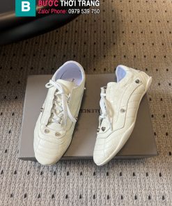 Giày thể thao nữ BALENCIAGA màu trắng ngà phong cách retro cá tính
