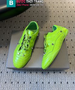 Giày thể thao nữ BALENCIAGA màu xanh dạ quang phong cách retro cá tính