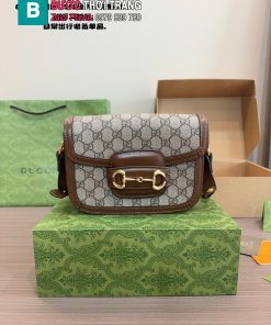 Túi xách Gucci 1955 màu nâu canvas size 22x5x17 cm
