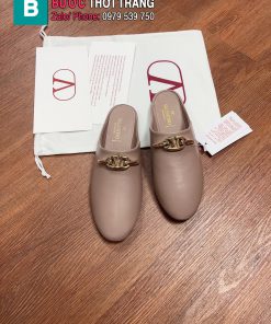 Sục VALENTINO cao cấp màu be da bò mềm mại phong cách basic