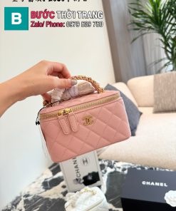 Túi xách nữ dáng hộp CC màu đen, hồng và đỏ size 19cm