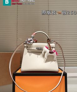 Túi xách nữ đeo chéo chữ H kelly size 25cm da swift nhiều màu sắc