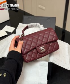 Túi xách CN nhiều màu da hạt size 20cm nhỏ xinh có dây đeo chéo