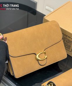 Túi xách Coach Chain tabby màu nâu vàng da bò size 25 cm và 29 cm