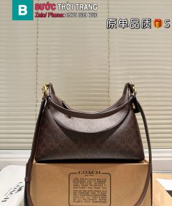 Túi xách Coach Juliet nâu đậm cổ điển size 30 cm có ngăn rộng đựng nhiều đồ nhưng vẫn thời trang