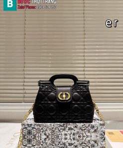 Túi xách Dior Jolie Top Handle màu đen size 18.5 cm nhỏ xinh