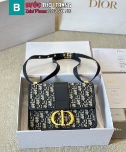 Túi xách Dior Montaigne màu đen khóa vàng sang trọng size 26x16 cm