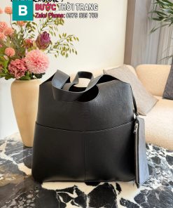 Túi xách Dior màu đen da mềm cao cấp size 39,5x35 cm form túi rộng basic