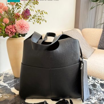 Túi xách Dior màu đen da mềm cao cấp size 39,5x35 cm form túi rộng basic