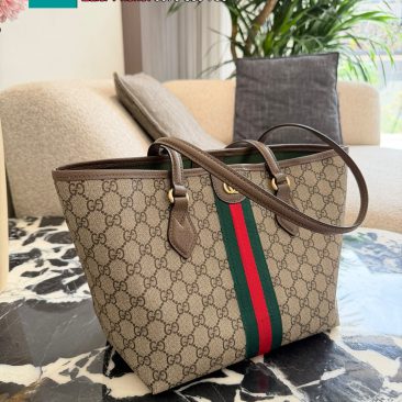 Túi xách GUCCI Ophidia màu nâu size 28 cm kiểu dáng basic