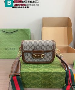 Túi xách Gucci 1955 màu nâu canvas size 20 cm