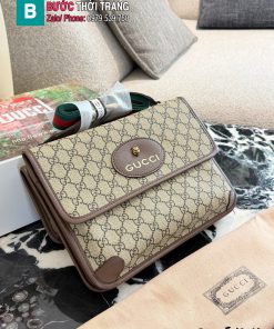 Túi xách Gucci Ophidia màu nâu canvas size 26 cm