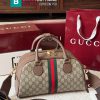Túi xách Gucci Ophidia màu nâu canvas size 33x19 cm