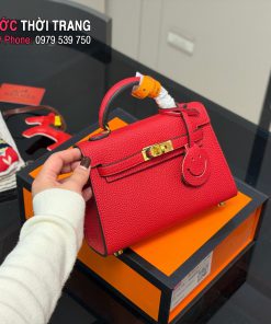 Túi xách nữ HM Kelly nhiều màu size 19 cm mini nhỏ xinh tag vàng nổi bật